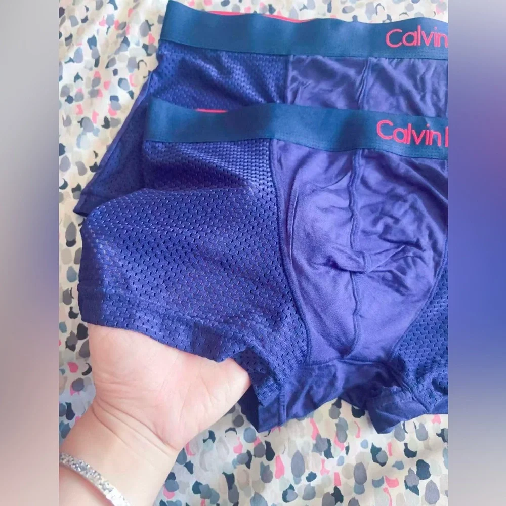 Calvin Klein Men's‎ breathable mesh boxer briefs 2 pack size L slim fit new